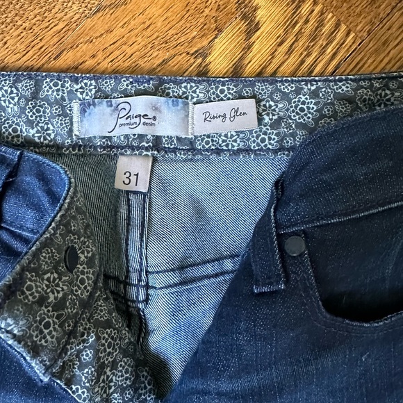 Paige Premium Denim Size 31 Rising Glen Jeans. Skinny - Picture 5 of 6